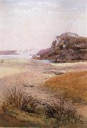 Julian Ashton View of Narth Head,Sydney Harbour 1888 oil painting